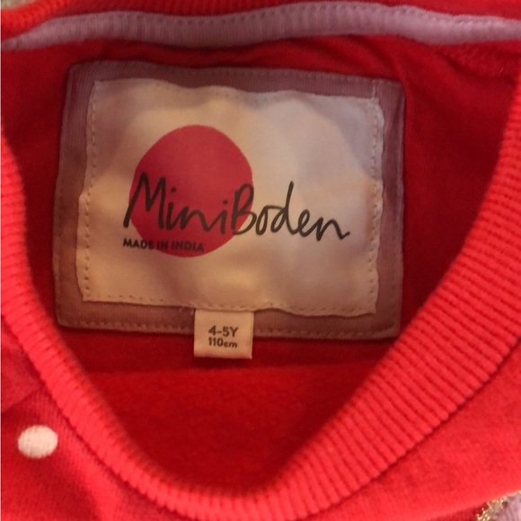 Mini Boden girls 4-5Y snowman sweater - Picture 3 of 4